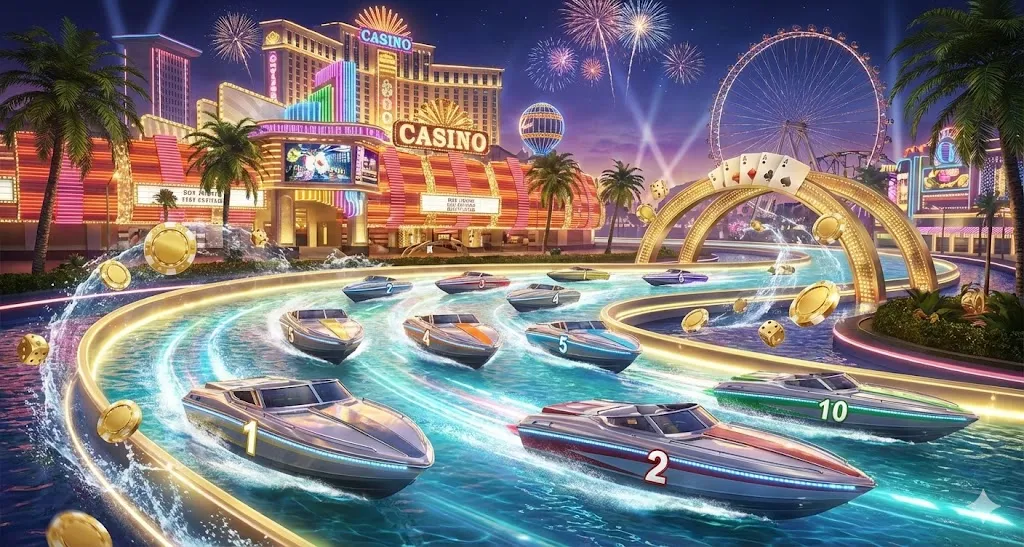 MT幸運飛艇遊戲畫面與飛艇競速